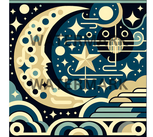 Foto digitale immagine - luna, e