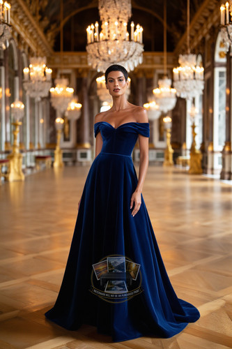 Bellissima donna abito velluto