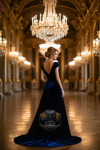 Bellissima donna abito velluto