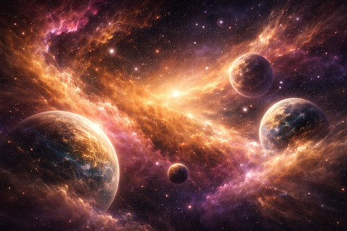 Nebula space immagine digitale - nebula,